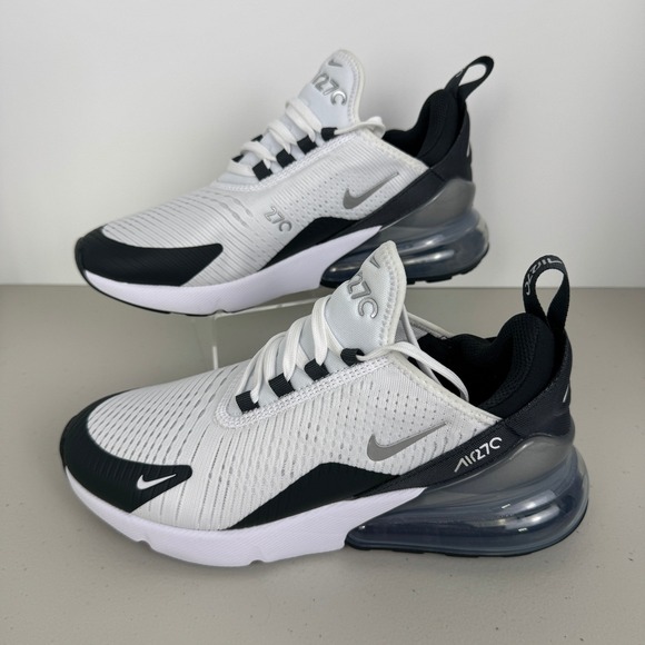 Nike Shoes - Nike Air Max 270 White Black Silver Running Shoes DQ7652-100 Women Size 8 NEW